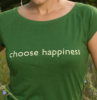 choose happiness green t-shirt