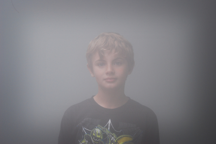 Boy in the fog