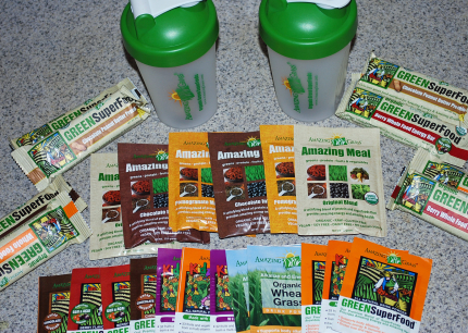 Amazing Grass Sample Packets and Energy Bars