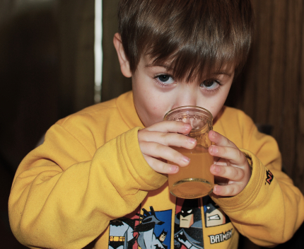 Drinking Homemade Soda