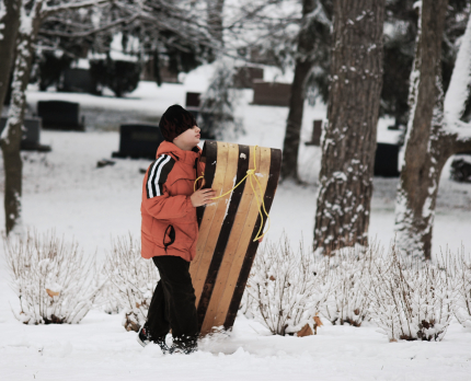 Wood Toboggan