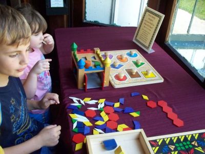Playing in castle