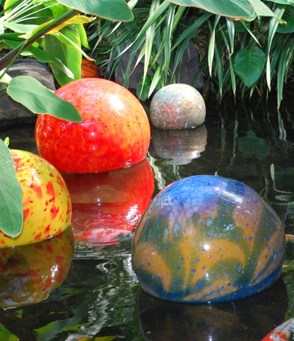 Glass Balls in Water