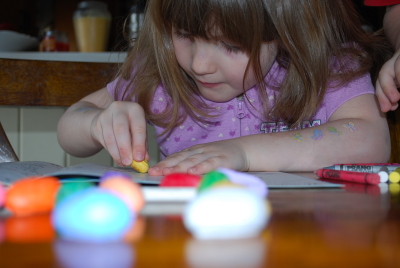Coloring with Crayon Rocks