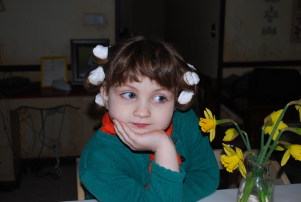 Hair in Curlers