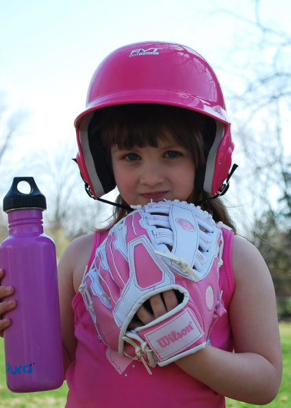 Paige in her t-ball gear
