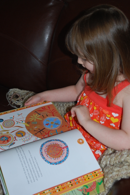 Reading a book