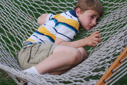 Swinging on Hammock
