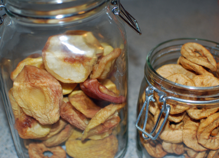 Dried white peaches and apples Dried white peaches and apples