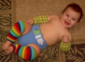 parker in his babylegs