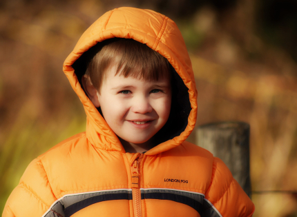 Orange winter coat