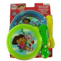 Dora plastic plates and utensils